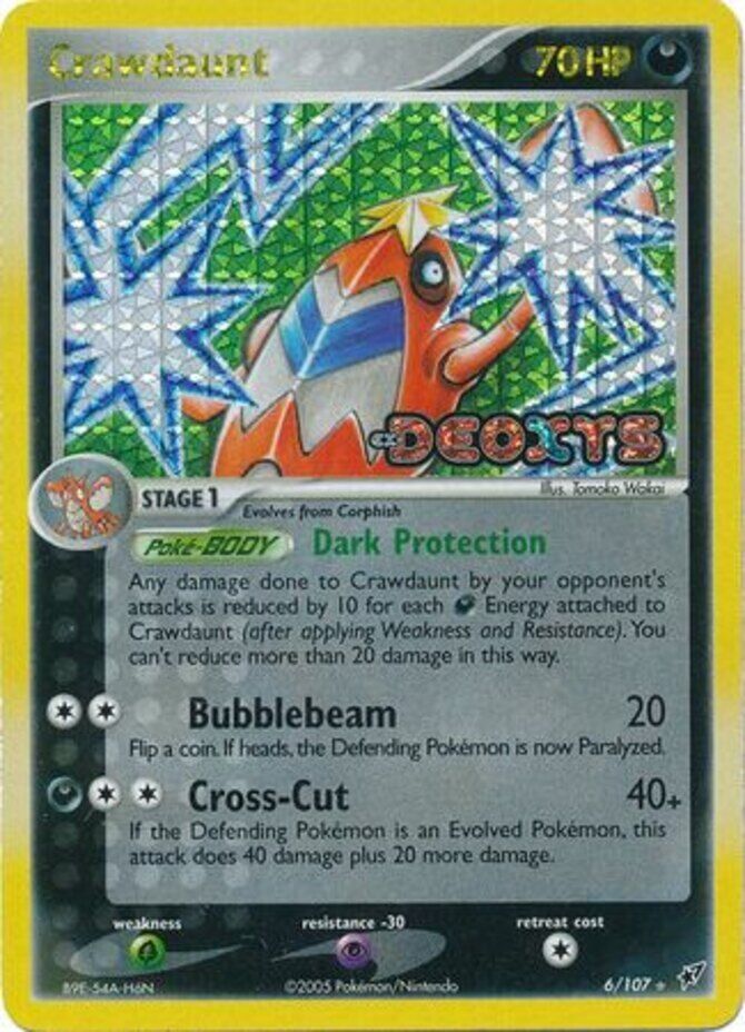 Crawdaunt (6/107) (Stamped) [EX: Deoxys] | Good Games North