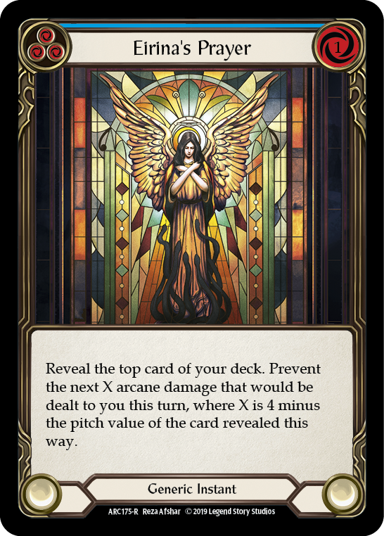 Eirina's Prayer (Blue) [ARC175-R] 1st Edition Rainbow Foil | Good Games North
