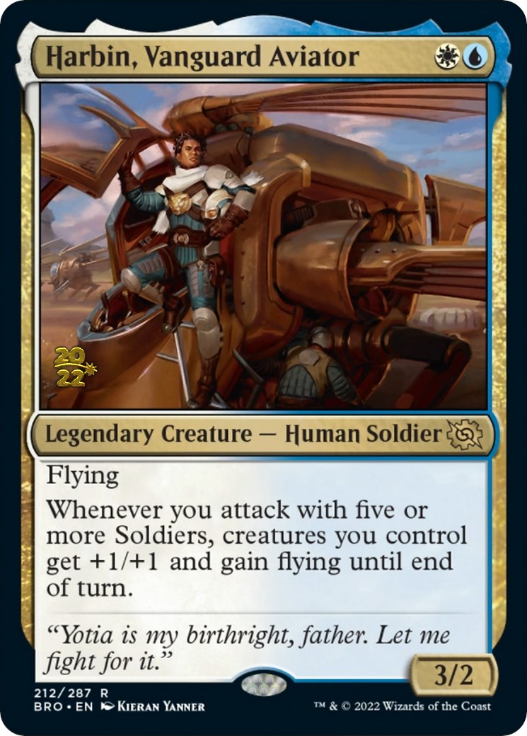 Harbin, Vanguard Aviator [The Brothers' War: Prerelease Promos] | Good Games North