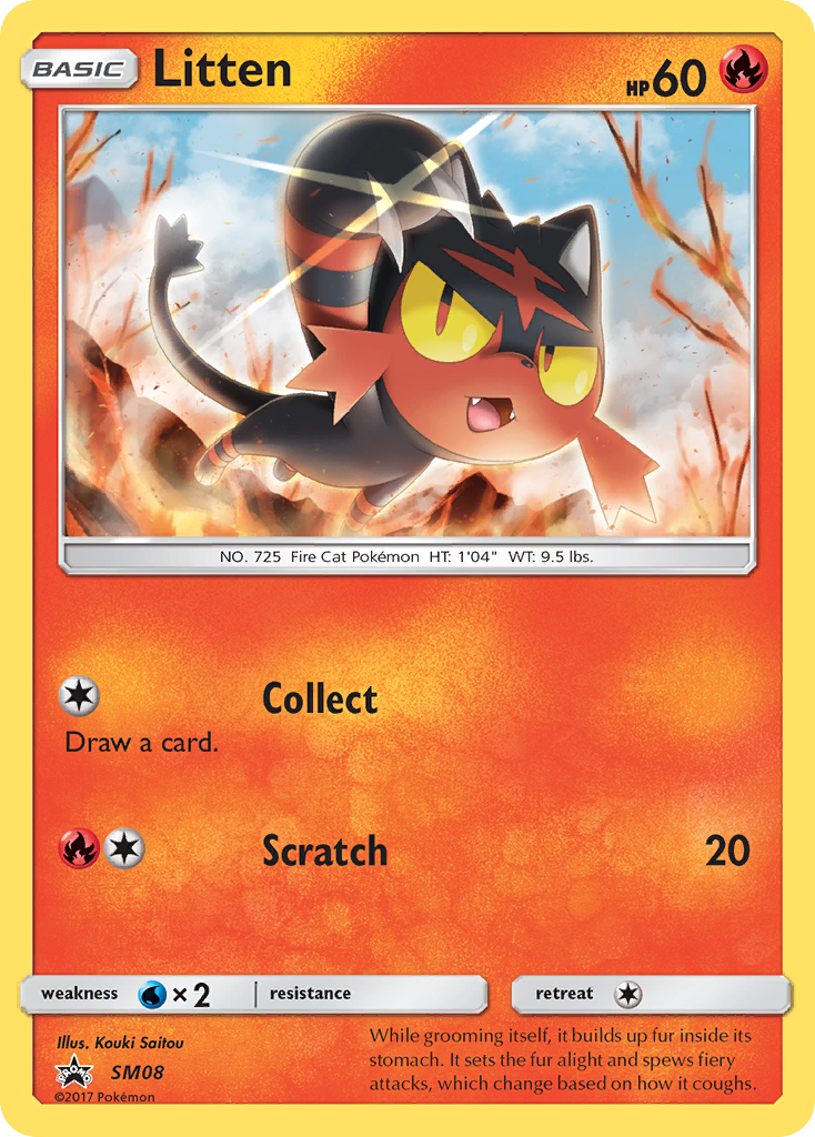 Litten (SM08) [Sun & Moon: Black Star Promos] | Good Games North