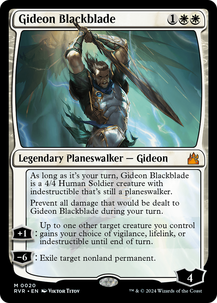 Gideon Blackblade [Ravnica Remastered] | Good Games North