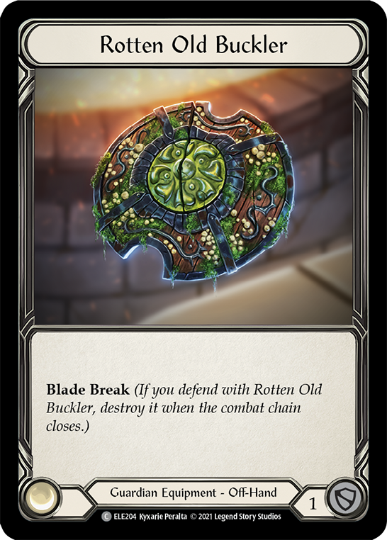 Rotten Old Buckler [ELE204] (Tales of Aria)  1st Edition Cold Foil | Good Games North