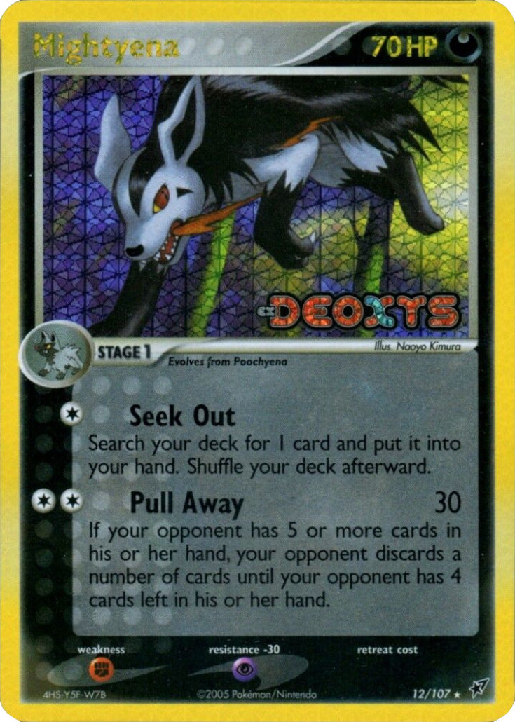 Mightyena (12/107) (Stamped) [EX: Deoxys] | Good Games North