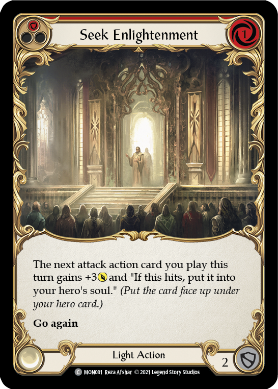 Seek Enlightenment (Red) [MON081] 1st Edition Normal | Good Games North