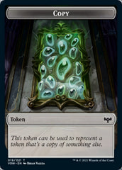 Copy // Treasure Double-sided Token [Innistrad: Crimson Vow Tokens] | Good Games North