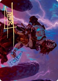 Toralf, God of Fury Art Card (Gold-Stamped Signature) [Kaldheim: Art Series] | Good Games North