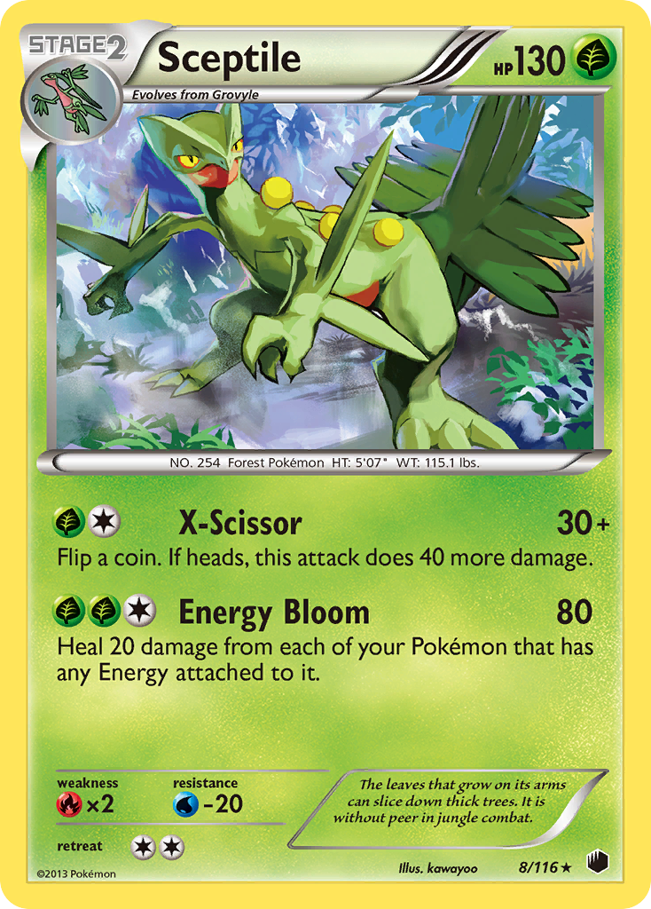 Sceptile (8/116) [Black & White: Plasma Freeze] | Good Games North