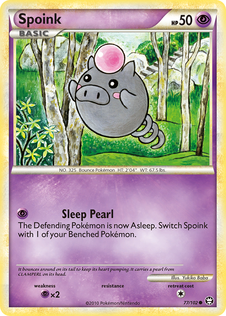 Spoink (77/102) [HeartGold & SoulSilver: Triumphant] | Good Games North