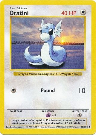 Dratini (26/102) [Base Set Shadowless Unlimited] | Good Games North