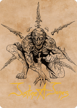 Bhaal, Lord of Murder Art Card (Gold-Stamped Signature) [Commander Legends: Battle for Baldur's Gate Art Series] | Good Games North