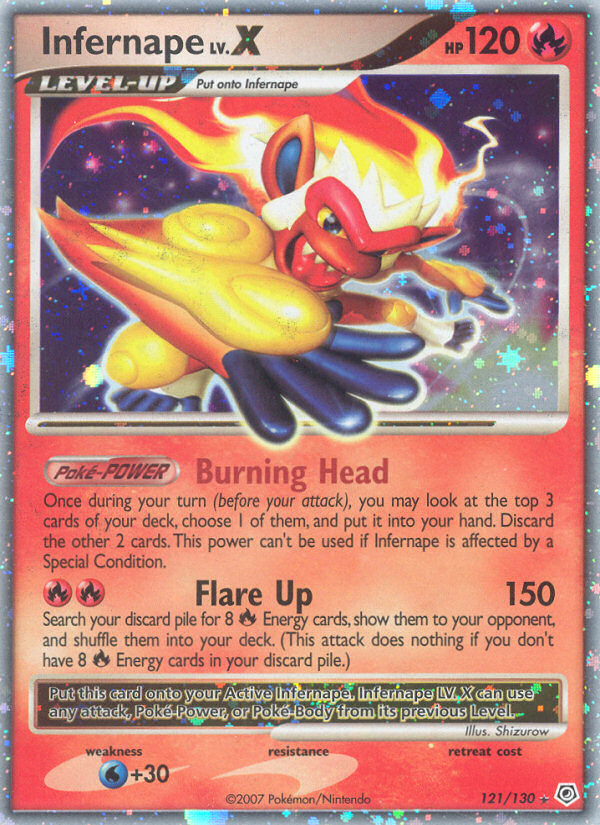 Infernape LV.X (121/130) [Diamond & Pearl: Base Set] | Good Games North