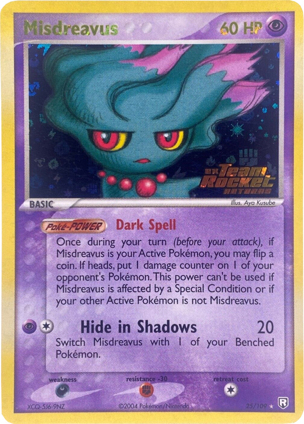 Misdreavus (25/109) (Stamped) [EX: Team Rocket Returns] | Good Games North