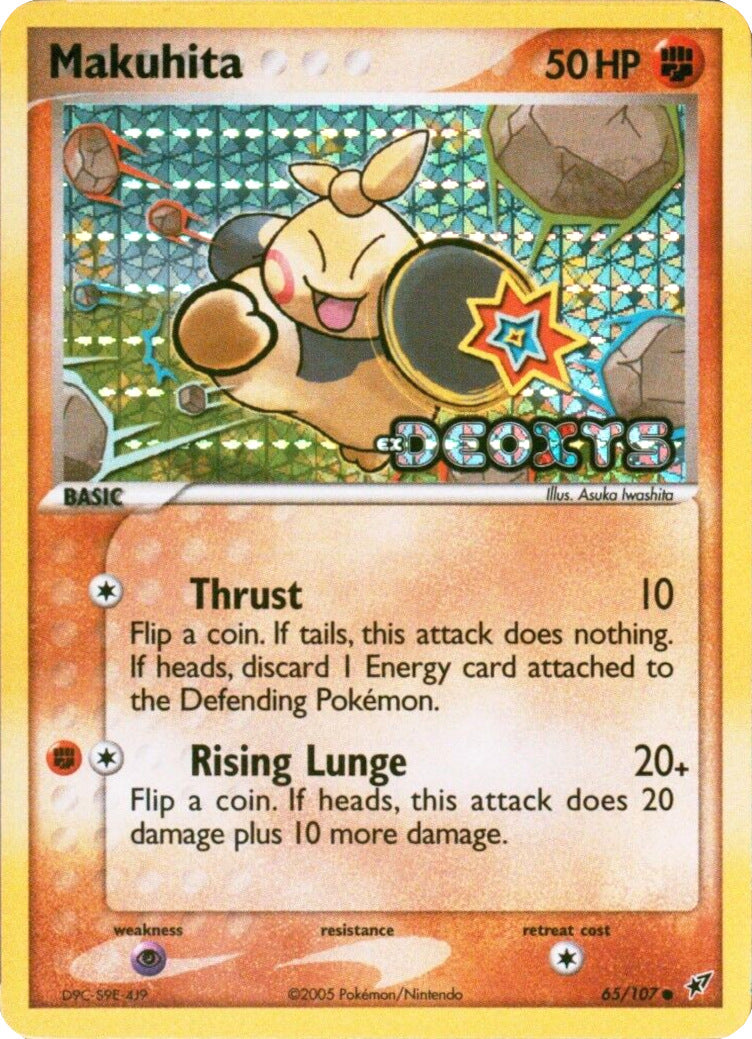 Makuhita (65/107) (Stamped) [EX: Deoxys] | Good Games North
