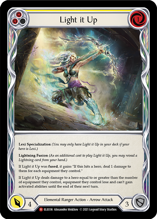 Light it Up [ELE036] (Tales of Aria)  1st Edition Rainbow Foil | Good Games North