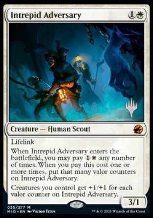 Intrepid Adversary (Promo Pack) [Innistrad: Midnight Hunt Promos] | Good Games North
