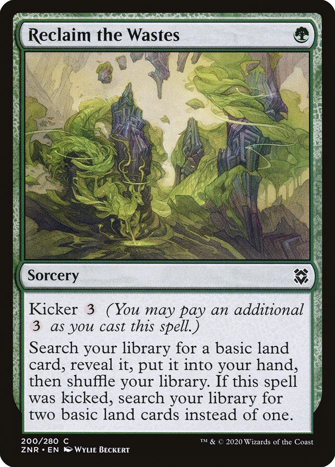 Reclaim the Wastes [Zendikar Rising] | Good Games North