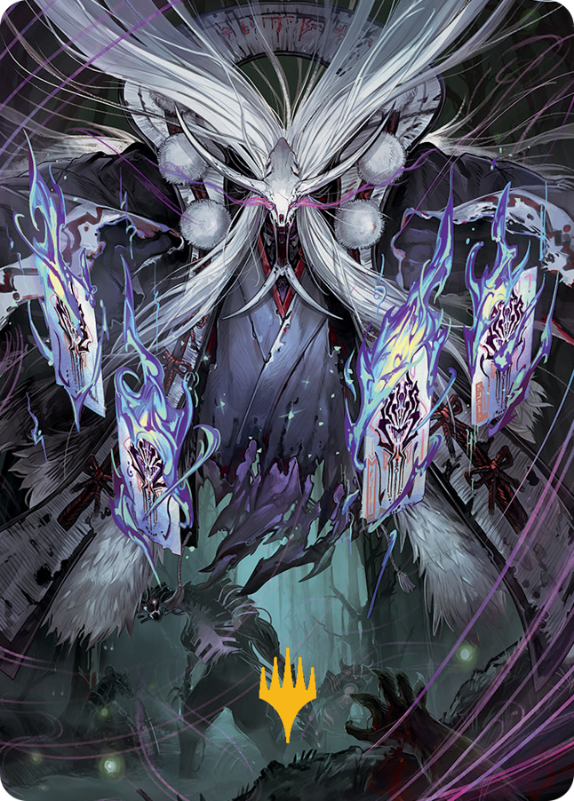 Horobi, Death's Wail Art Card (Gold-Stamped Signature) [March of the Machine Art Series] | Good Games North