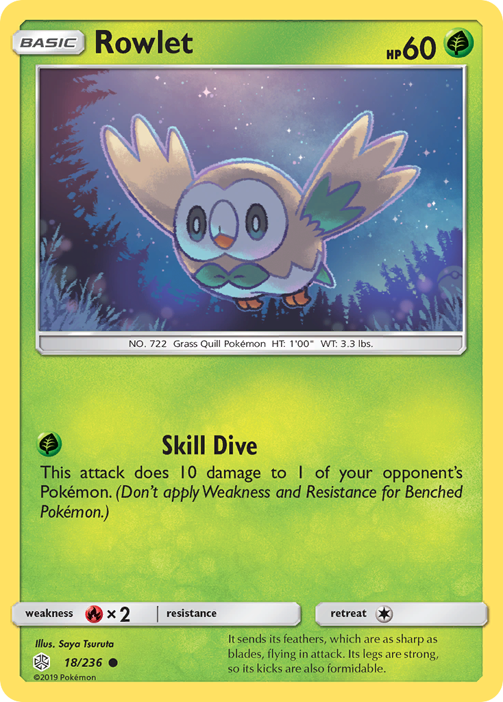 Rowlet (18/236) [Sun & Moon: Cosmic Eclipse] | Good Games North