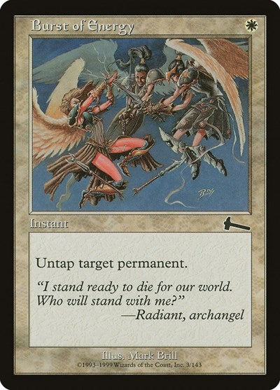 Burst of Energy [Urza's Legacy] | Good Games North
