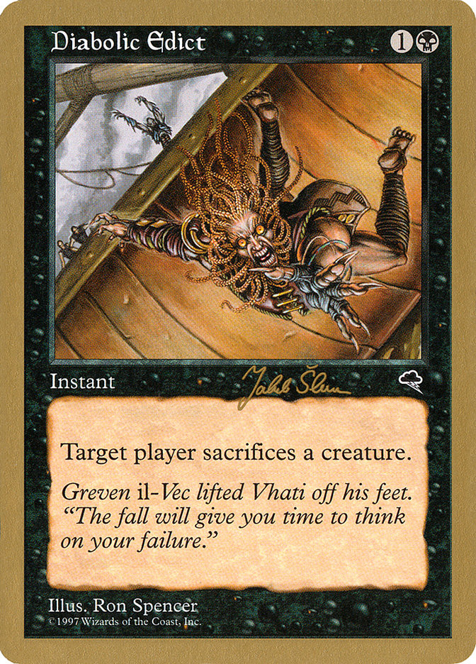 Diabolic Edict (Jakub Slemr) [World Championship Decks 1999] | Good Games North