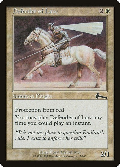 Defender of Law [Urza's Legacy] | Good Games North