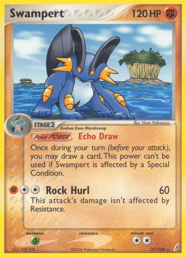 Swampert (27/100) (Theme Deck Exclusive) [EX: Crystal Guardians] | Good Games North