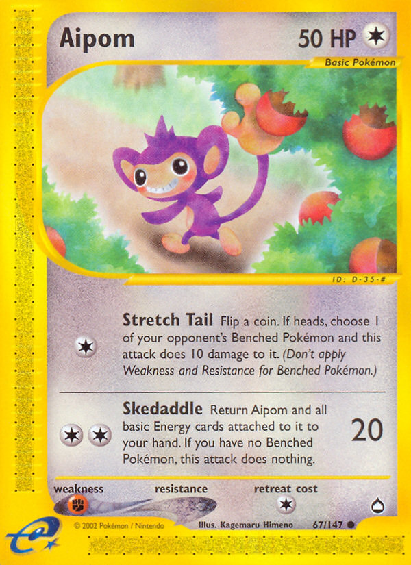 Aipom (67/147) [Aquapolis] | Good Games North