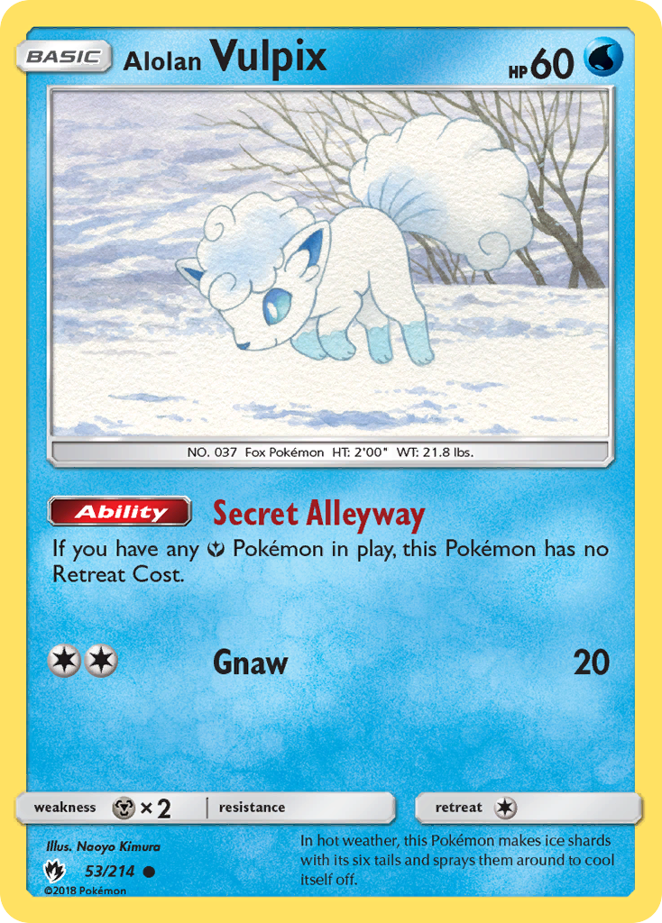 Alolan Vulpix (53/214) [Sun & Moon: Lost Thunder] | Good Games North