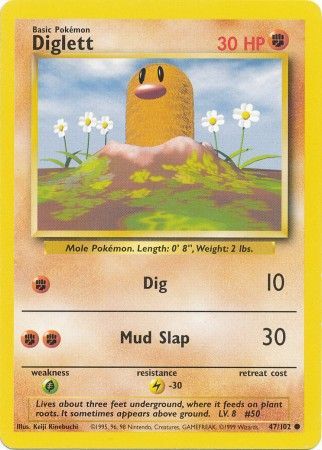 Diglett (47/102) [Base Set Unlimited] | Good Games North