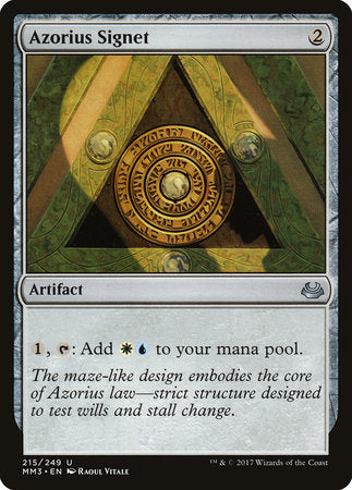 Azorius Signet [Modern Masters 2017] | Good Games North