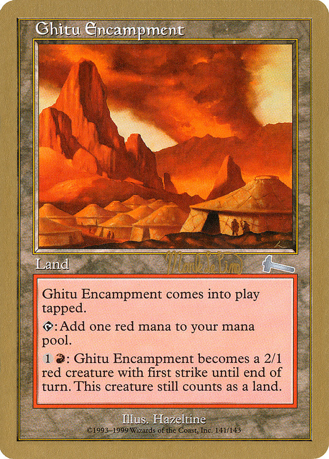 Ghitu Encampment (Mark Le Pine) [World Championship Decks 1999] | Good Games North