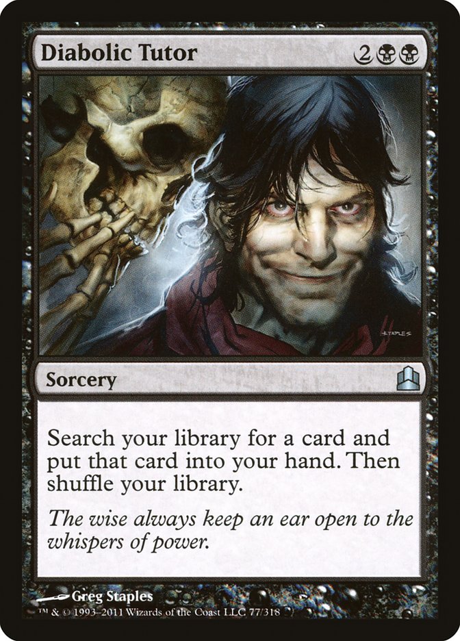 Diabolic Tutor [Commander 2011] | Good Games North
