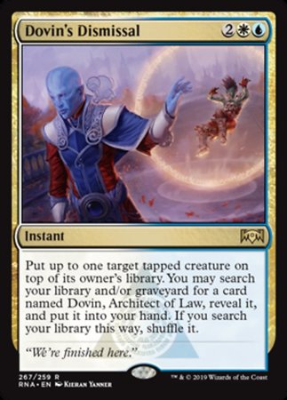 Dovin's Dismissal [Ravnica Allegiance] | Good Games North