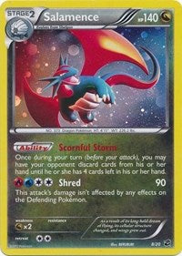 Salamence (8/20) (Cosmos Holo) (Blister Exclusive) [Black & White: Dragon Vault] | Good Games North