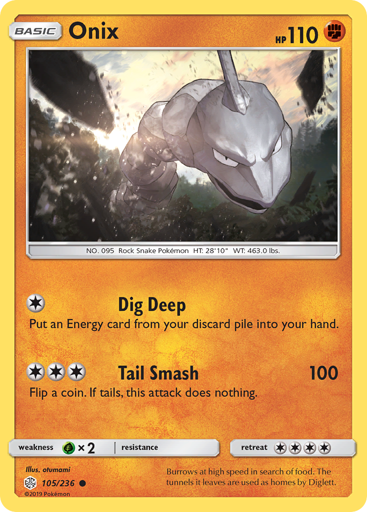 Onix (105/236) [Sun & Moon: Cosmic Eclipse] | Good Games North