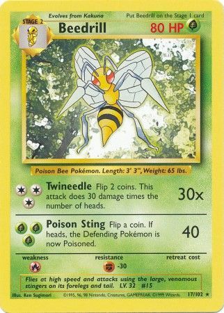 Beedrill (17/102) [Base Set Unlimited] | Good Games North
