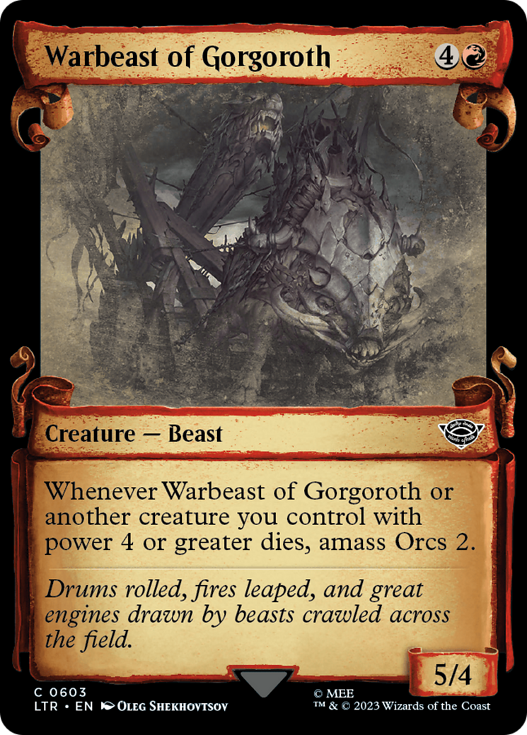 Warbeast of Gorgoroth [The Lord of the Rings: Tales of Middle-Earth Showcase Scrolls] | Good Games North