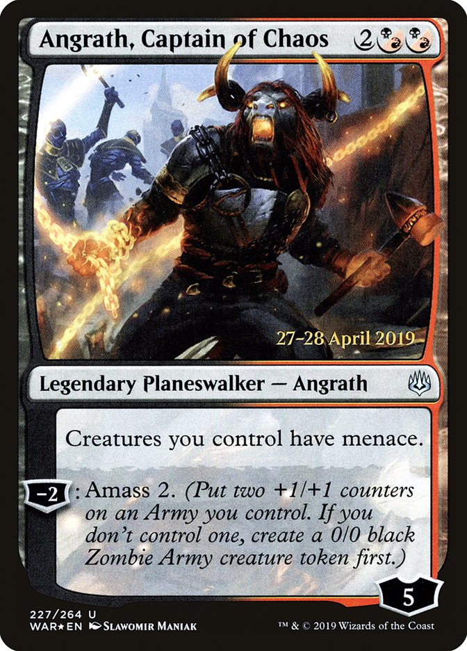 Angrath, Captain of Chaos  [War of the Spark Prerelease Promos] | Good Games North