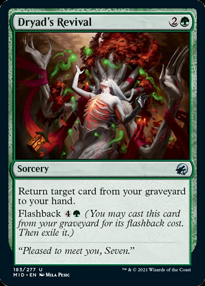 Dryad's Revival [Innistrad: Midnight Hunt] | Good Games North