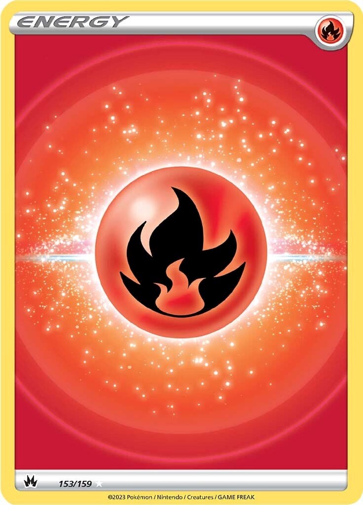 Fire Energy (153/159) (Texture Full Art) [Sword & Shield: Crown Zenith] | Good Games North