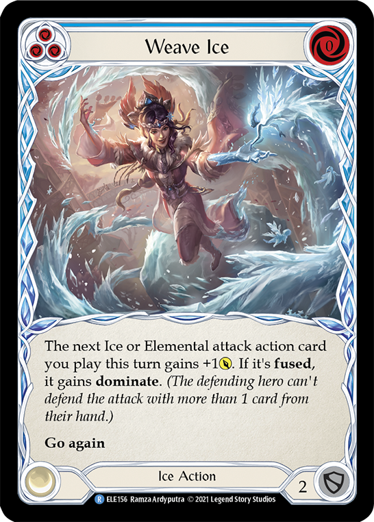 Weave Ice (Blue) [ELE156] (Tales of Aria)  1st Edition Normal | Good Games North