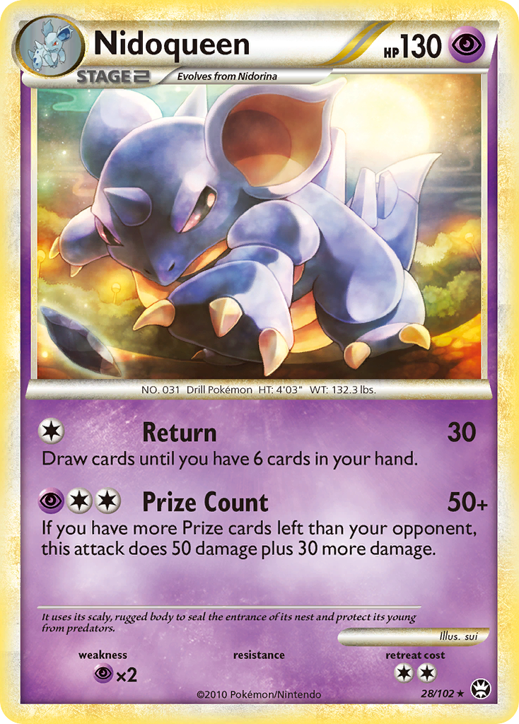 Nidoqueen (28/102) [HeartGold & SoulSilver: Triumphant] | Good Games North