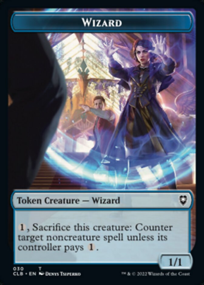 Kor Warrior // Wizard Double-sided Token [Commander Legends: Battle for Baldur's Gate Tokens] | Good Games North
