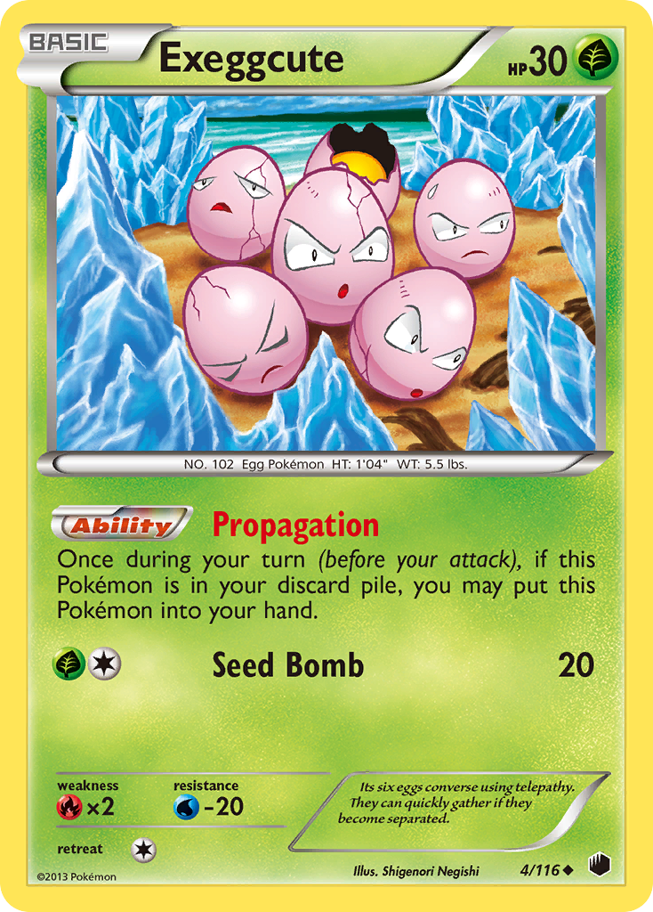 Exeggcute (4/116) [Black & White: Plasma Freeze] | Good Games North