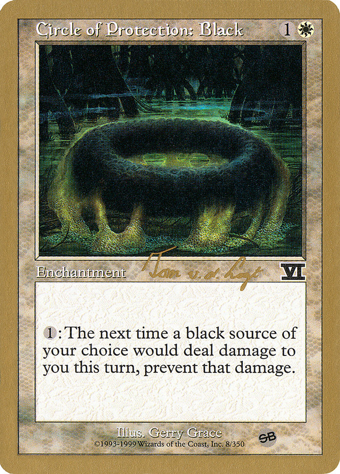 Circle of Protection: Black (Tom van de Logt) (SB) [World Championship Decks 2000] | Good Games North