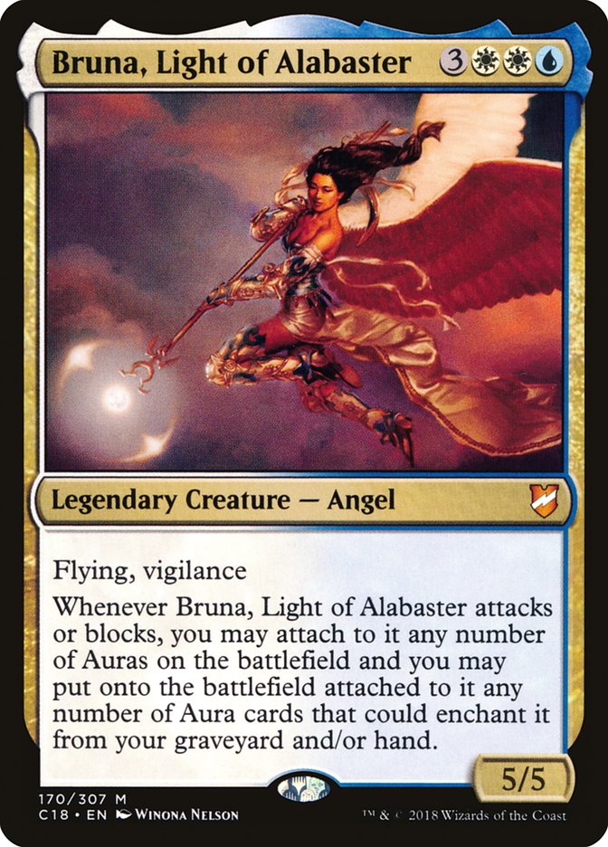 Bruna, Light of Alabaster (Oversized) [Commander 2018 Oversized] | Good Games North