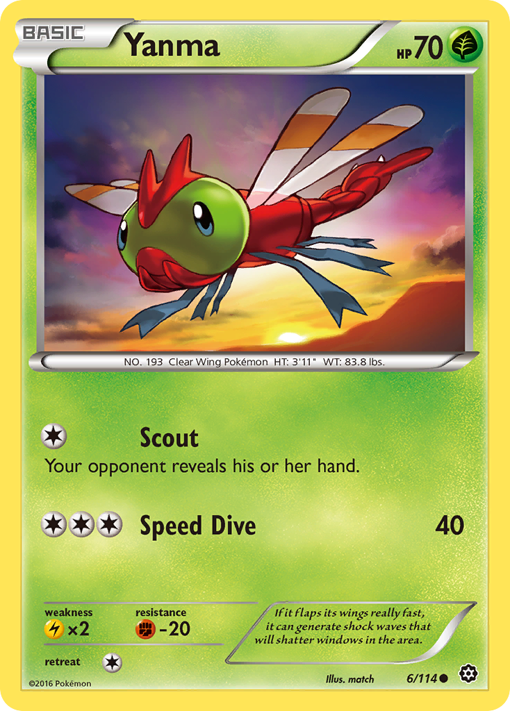Yanma (6/114) [XY: Steam Siege] | Good Games North