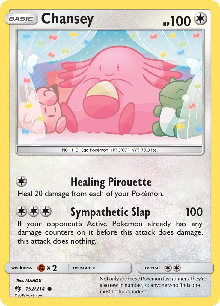 Chansey (152/214) [Sun & Moon: Lost Thunder] | Good Games North