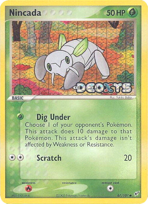 Nincada (67/107) (Stamped) [EX: Deoxys] | Good Games North