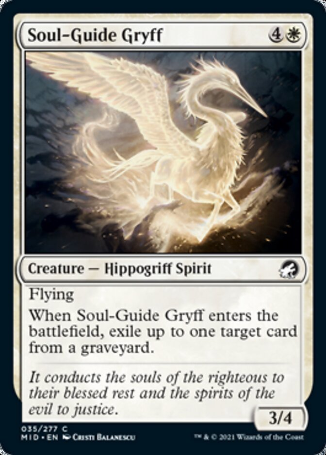 Soul-Guide Gryff [Innistrad: Midnight Hunt] | Good Games North